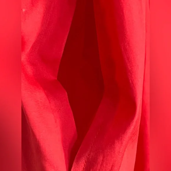 Draper James Ladies Red Puff Sleeve Dress Size Large NWT - Picture 3 of 10